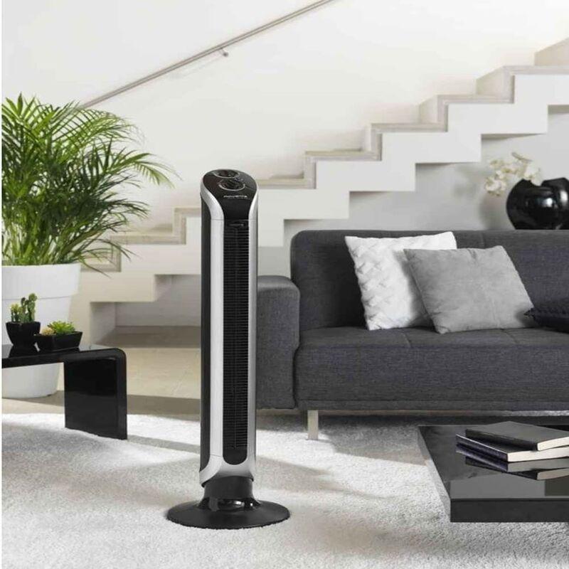 Quạt Tháp Không Cánh Rowenta VU 6670FO, 40W, 4 Cấp Gió Góc Quay 180 Độ, Hẹn Giờ, Điều Khiển Từ Xa, Nhập Đức