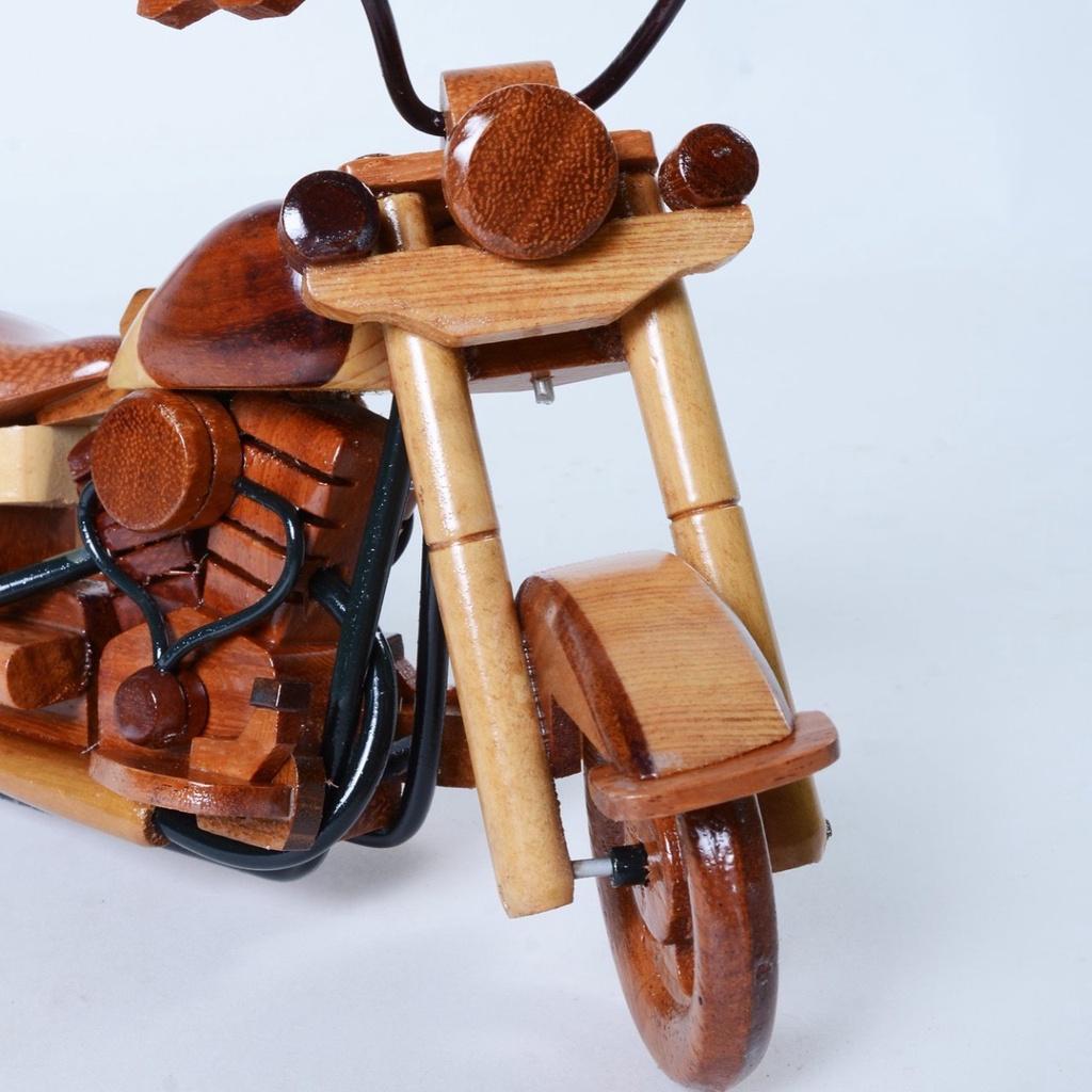 Mô hình mô tô Kawasaki Vulcan Classic, mô hình chất lượng cao handmade 100% từ gỗ tự nhiên, kích thước 33x10x18 cm