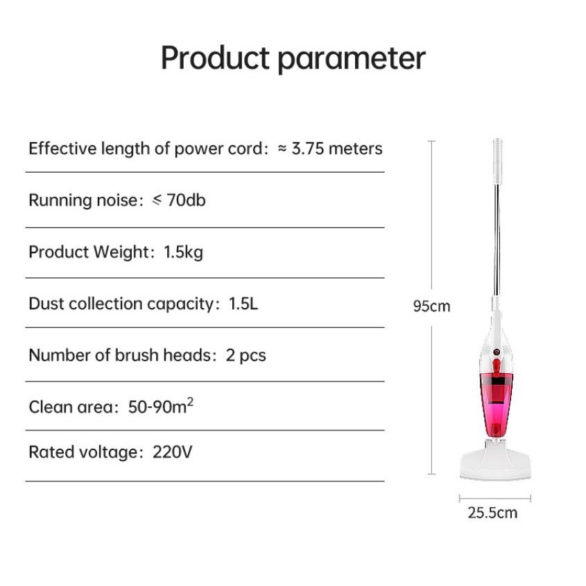 Máy Hút Bụi Cầm Tay - Robot Hút Bụi Sàn Nhà Kaisa Villa Model JD-8057 - Hàng Chính Hãng