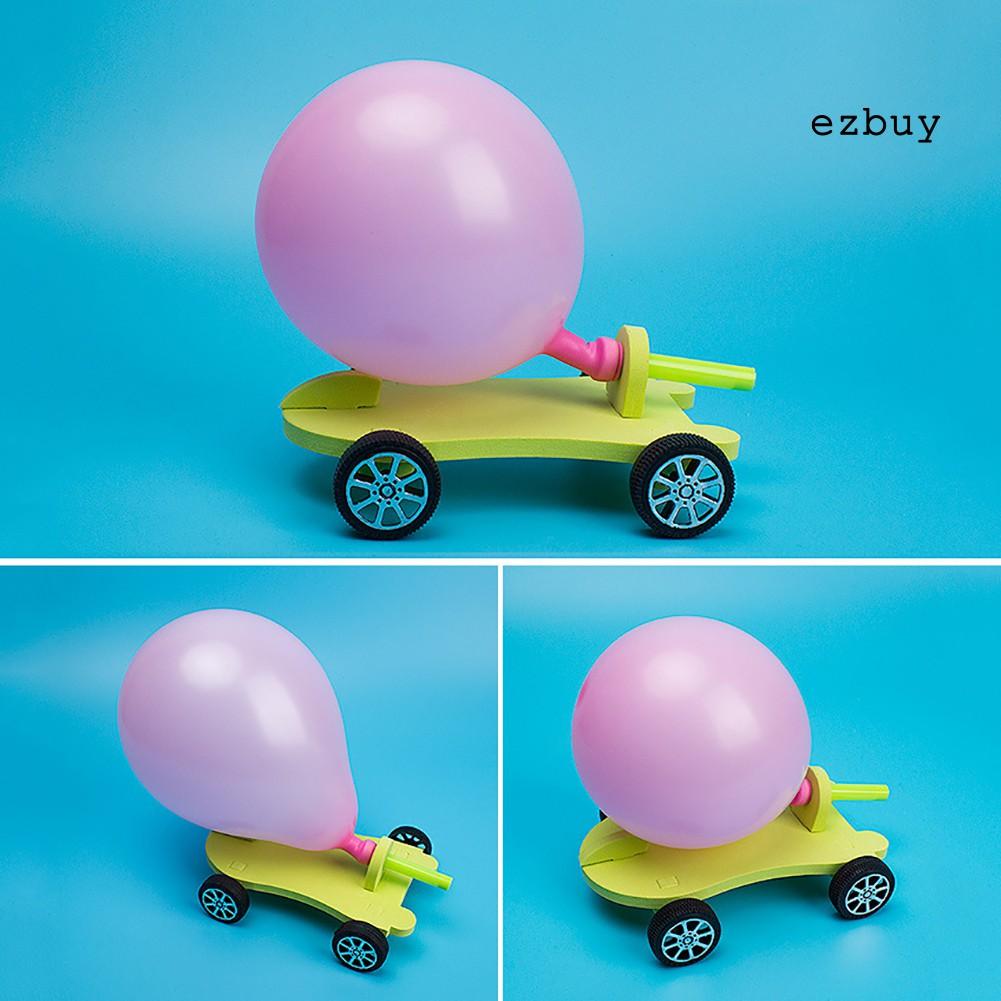 Bộ đồ chơi mô hình xe hơi có khả năng tự bơm bong bóng thú vị diy dành cho học sinh