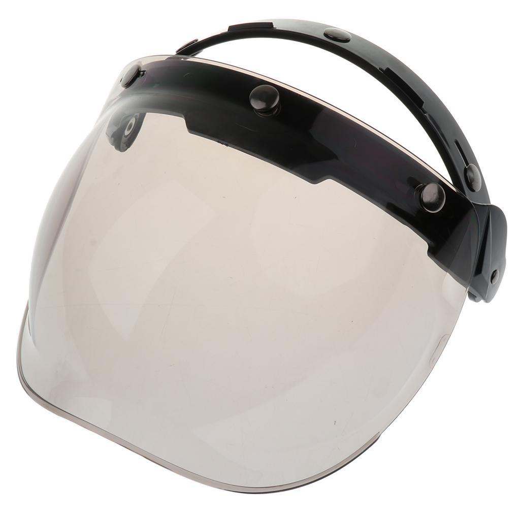 2x3-Snap Bubble Wind Shield Visor for Bonanza Motorcycle Helmets 4