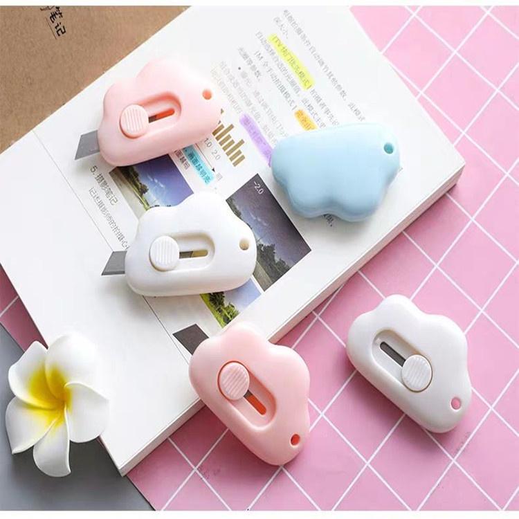 Dao Rọc Giấy/ Dao Cắt Mini Nhọ Gọn Tiện Lợi Cute Hình Đám Mây