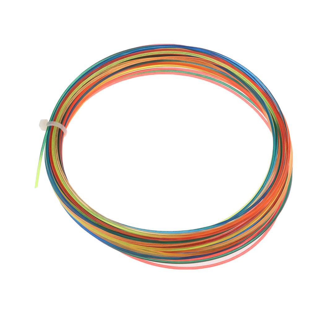 2 Pieces Rainbow Color Tennis Racket Racquet String High Elastic