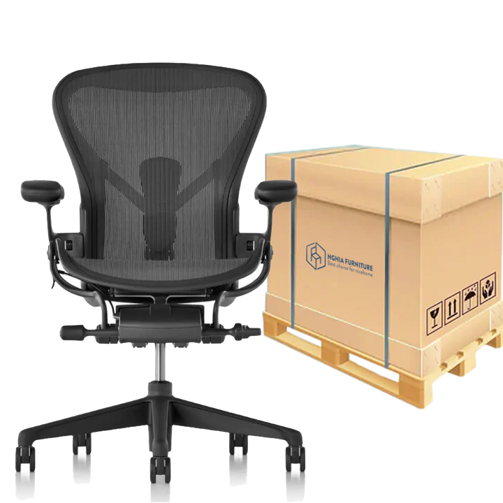 Ghế công thái học Nghia furniture AERON - Size B, ghế làm việc đứng đầu về hỗ trợ cột sống, bảo hành 12 năm