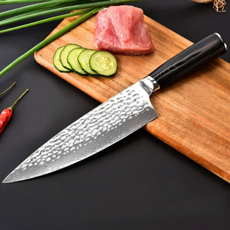 DAO BẾP NHẬT BẢN GYUTO THÉP DAMASCUS MÃ D7DT119