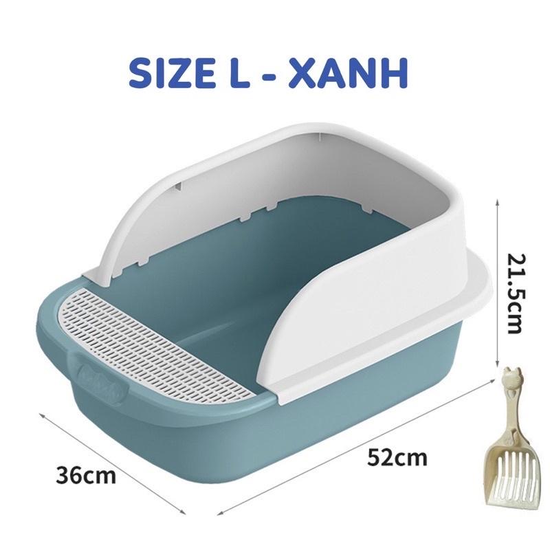 Khay vệ sinh cao cấp cho mèo cỡ lớn to vừa size M L chậu thành cao lapeta