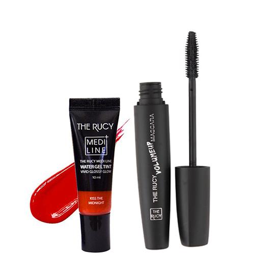 Bộ Trang Điểm Son Dưỡng Môi Medine + Mascara The Rucy