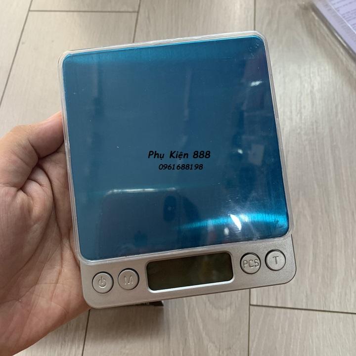 Cân tiểu ly điện tử 3kg tặng kèm khay đựng đồ và 2 viên pin AAA