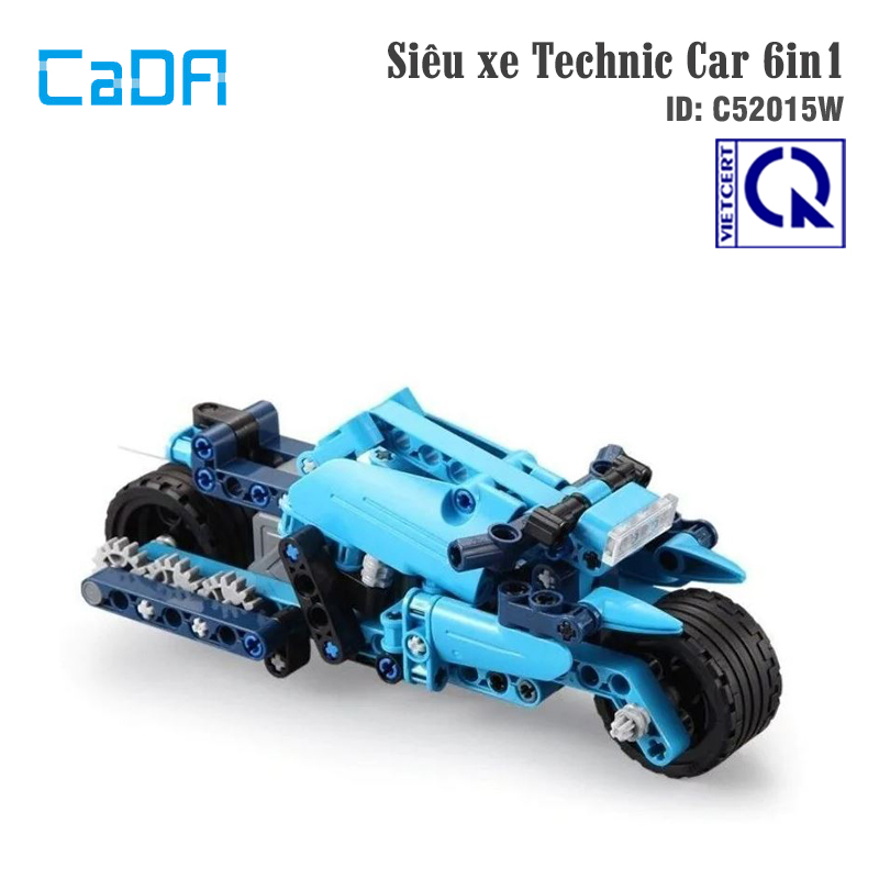 Đồ Chơi Lắp Ráp Xe Kéo Cót Chạy Đà Siêu Xe Technic Car 6in1 C52015W ( 6 trong 1)