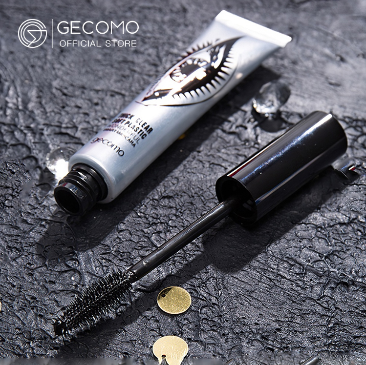 Mascara chống nước mảnh mai không lem đầu cọ Gecomo Thick Clear