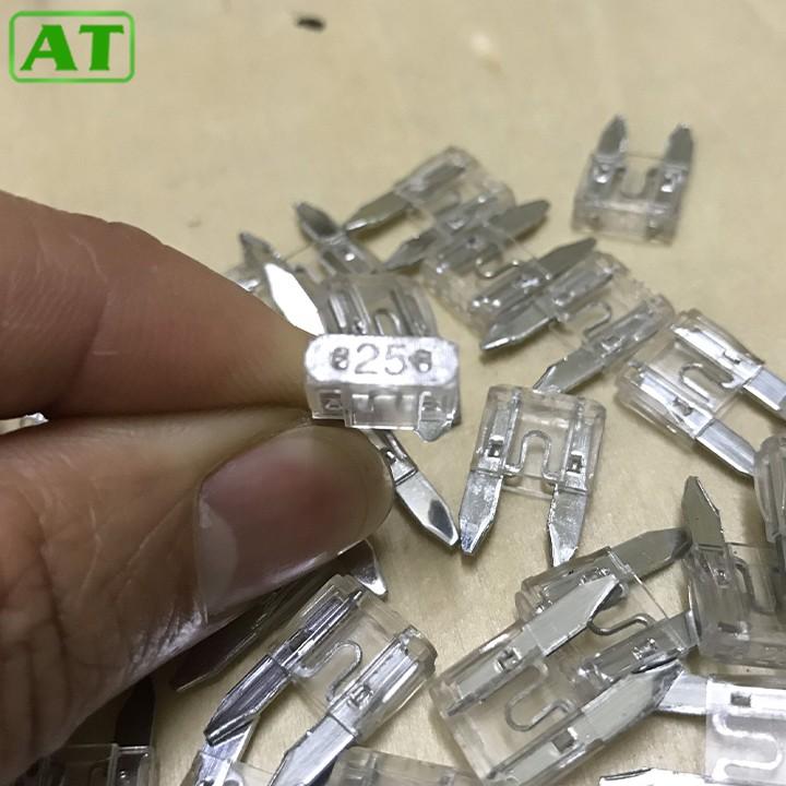 Hộp 200 Cầu Chì Ô Tô Xe Hơi 25A Chân Nhỏ