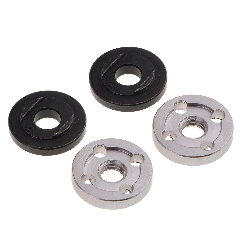 4 Piece Steel Lock Nut And Grinding Flange Nut Kit for 100 Angle Grinders