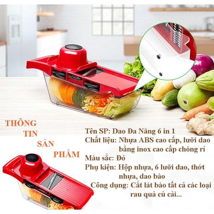 Bộ Dụng Cụ Cắt Gọt Rau Củ Quả Đa Năng 6in1 Máy Thái Rau Củ Quả Đa Năng