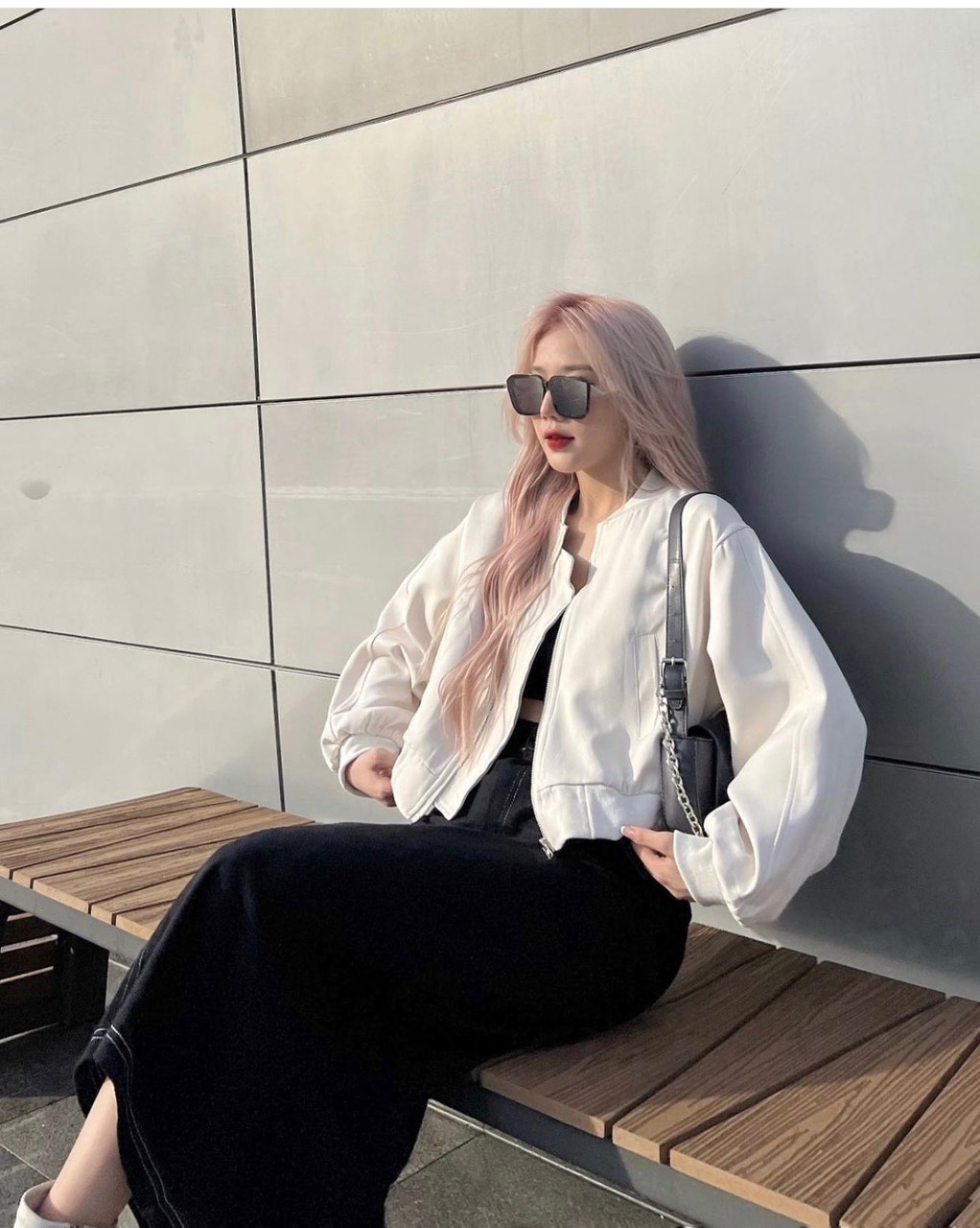 ÁO KHOÁC LỬNG NỮ UNISEX CROPTOP BOMBER THỂ THAO BÓNG CHÀY THUN FORM RỘNG TAY DÀI ĐI CHƠI ĐI TIỆC DẠO PHỐ ĐI BIỂN