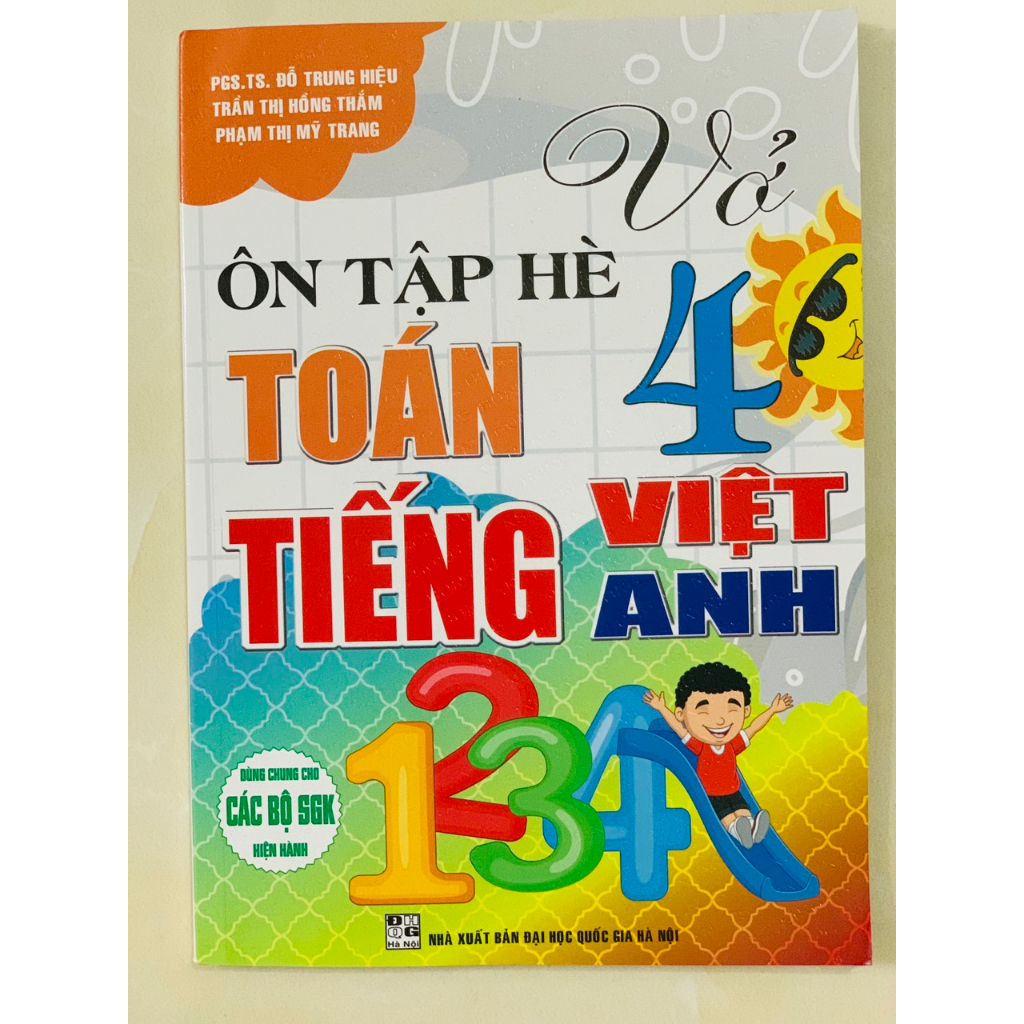 Sách - Vở Ôn Tập Hè Toán - Tiếng Việt - Tiếng Anh Lớp 4