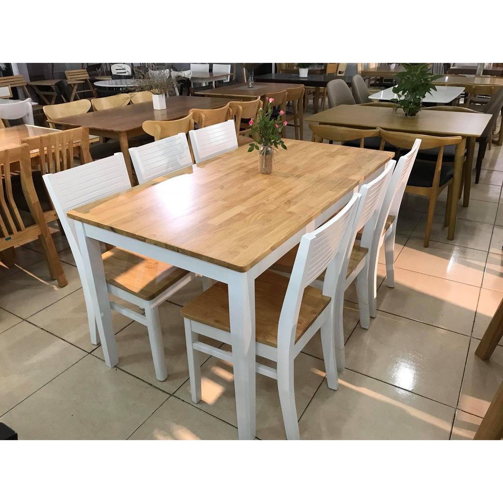 Bộ bàn ăn gỗ tự nhiên