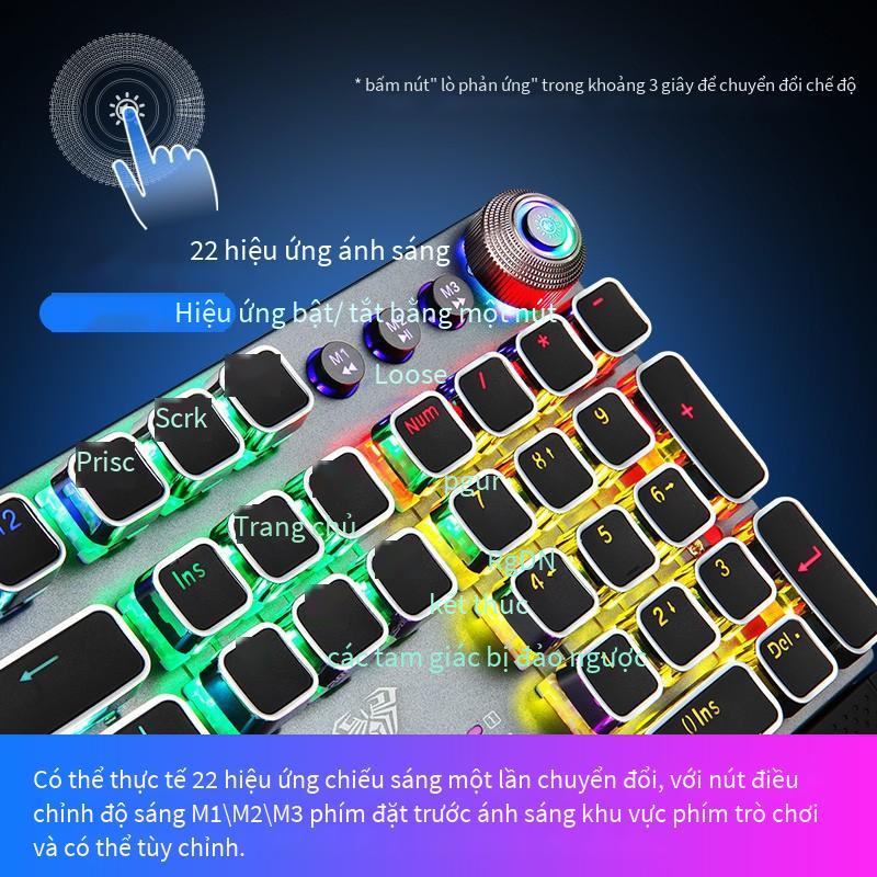 Giá thấp nhất tarantula F2088 phiên bản mạ điện hỗn hợp ánh sáng màu xanh lá cây trục bàn phím cơ kim loại khác nhau đèn nền cạnh tranh bàn phím trò chơi CFLOL