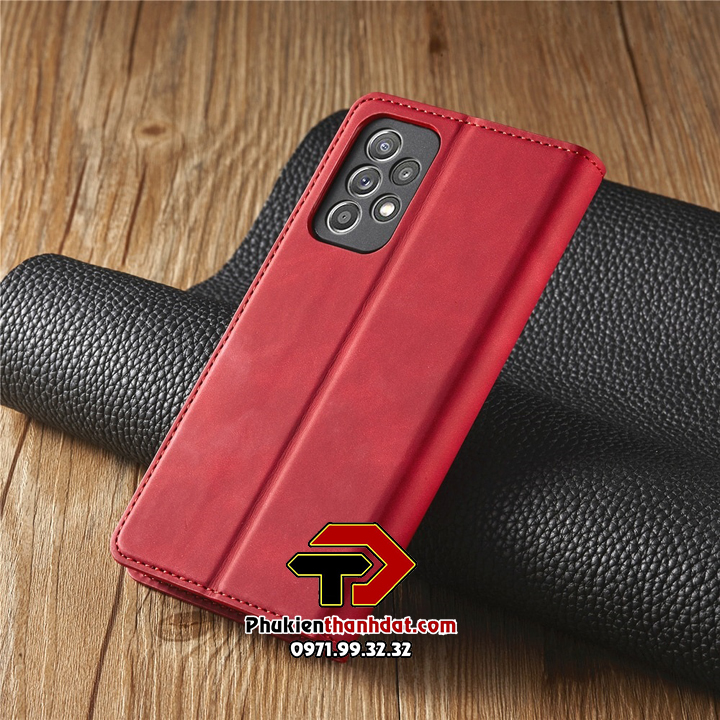 Bao da dạng ví cho SamSung Galaxy A52 5G có ngăn đựng thẻ và tiền tiện lợi, da mịn, chống vân tay