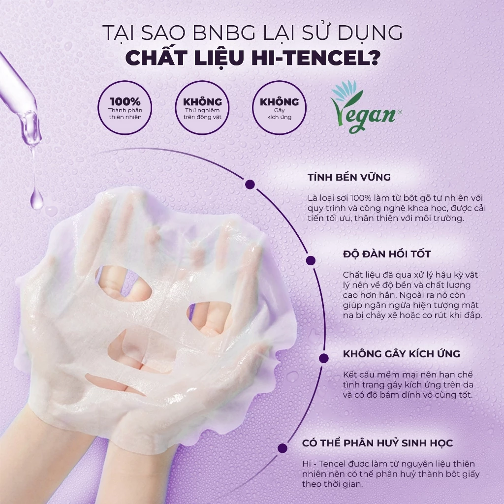 COMBO 10 MẶT NẠ NÂNG CƠ, TRẺ HÓA DA BNBG EXOSOME SKINBOOSTER MASK 30MLX10