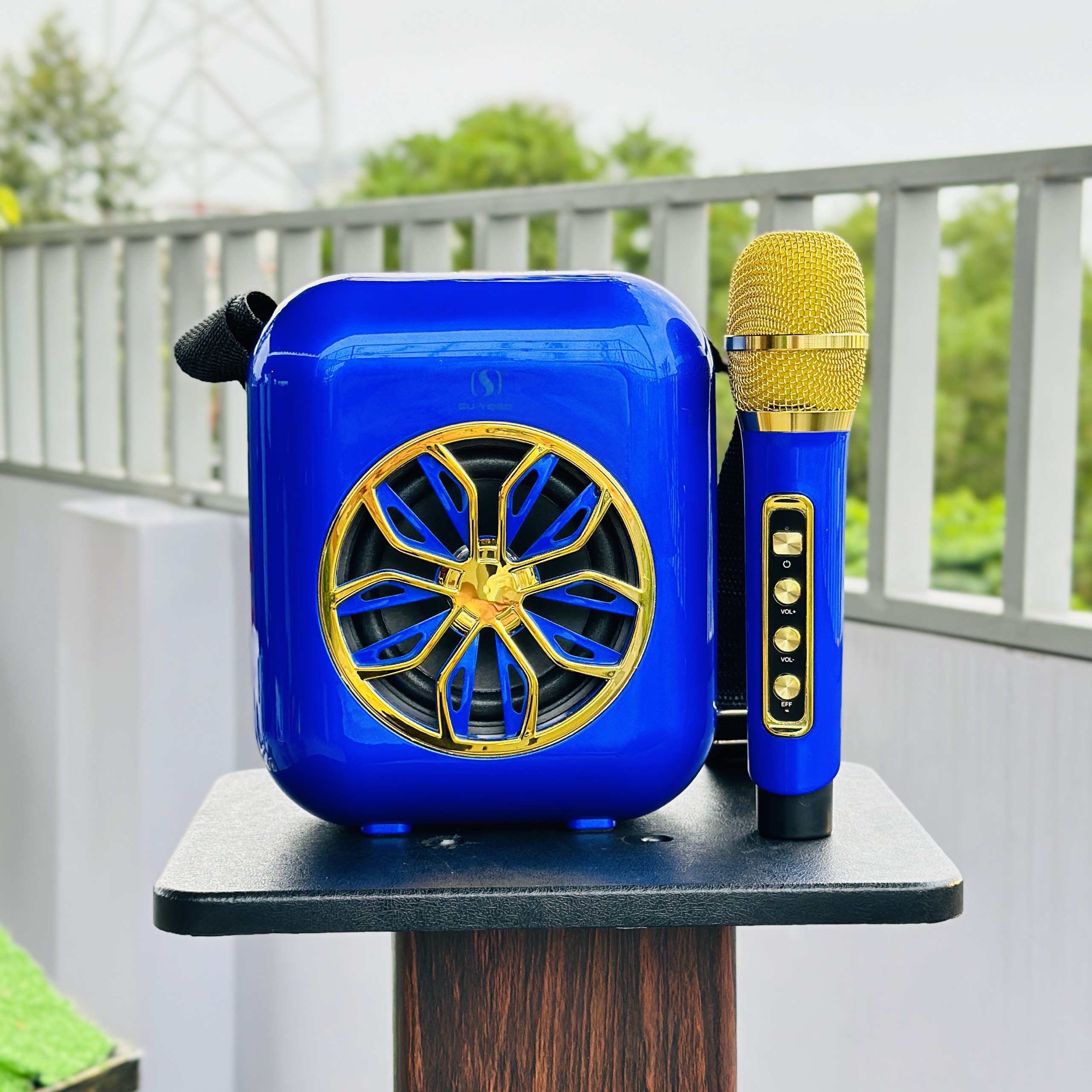 LOA KARAOKE DI ĐỘNG A20 KÈM 1 MICRO KHÔNG DÂY - HÀNG NHẤP KHẨU