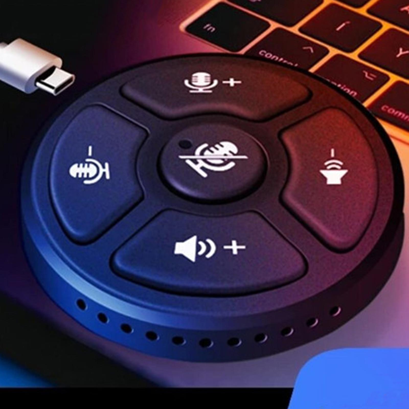 2x USB Conference Microphone w/Mute Button Plug &Play for Meeting Computer