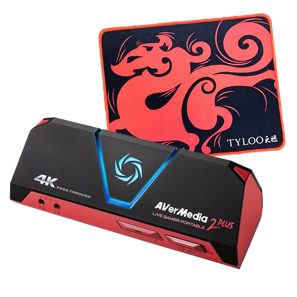 Thiết Bị Ghi Hình 4K Live Gamer Portable 2 Plus Avermedia GC513 Kèm Tấm Lót Chuột Cao Cấp AZONE - Hàng Chính Hãng