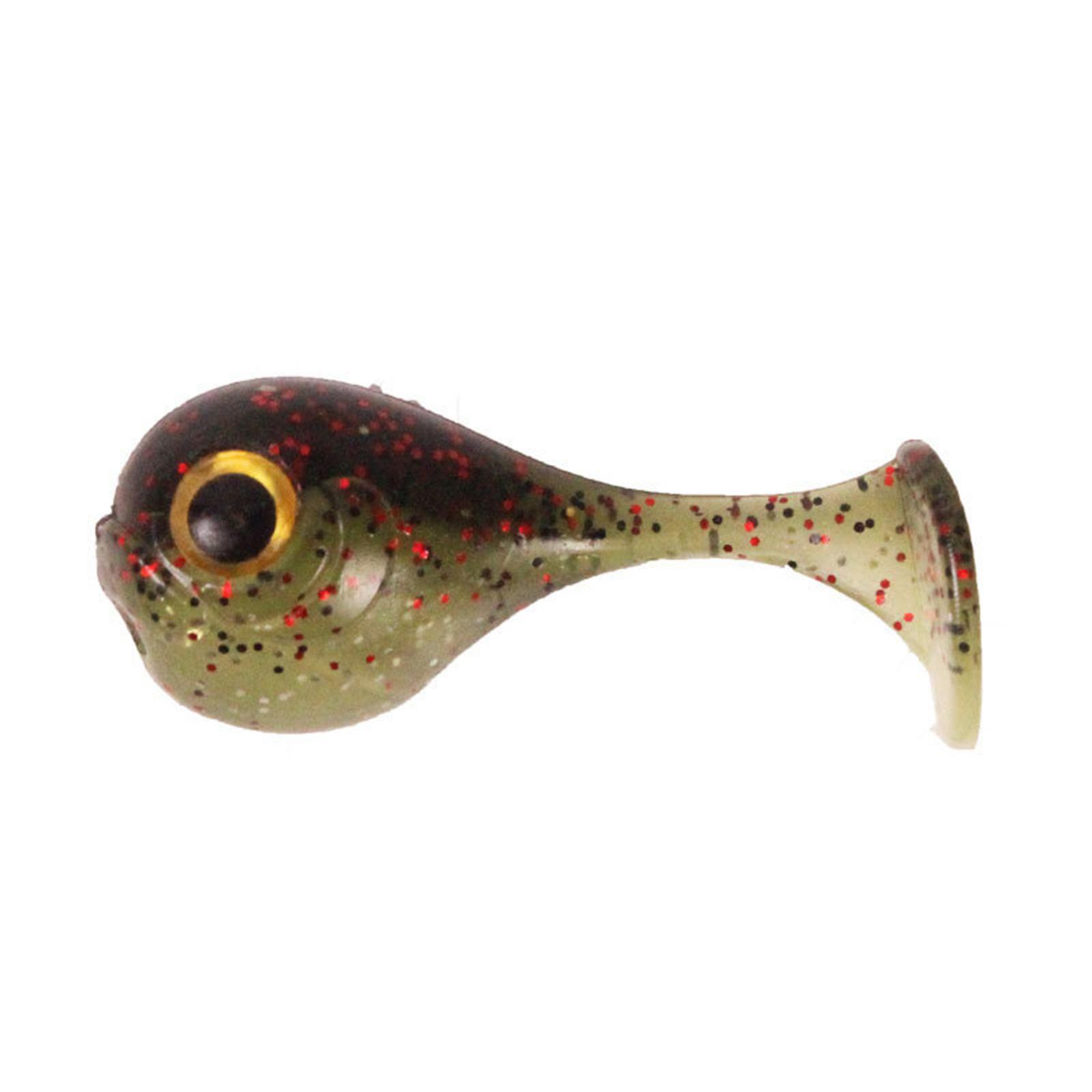Bionic Fishing Lures T-Tail Bait Crankbait 6 Pieces for Sea Fishing Fishing Tackle