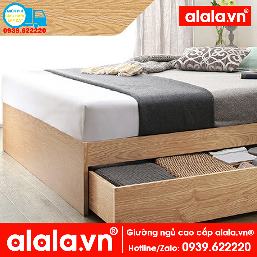 Giường ngủ ALALA cao cấp 1m2 x 2m - Thương hiệu alala.vn - ALALA35