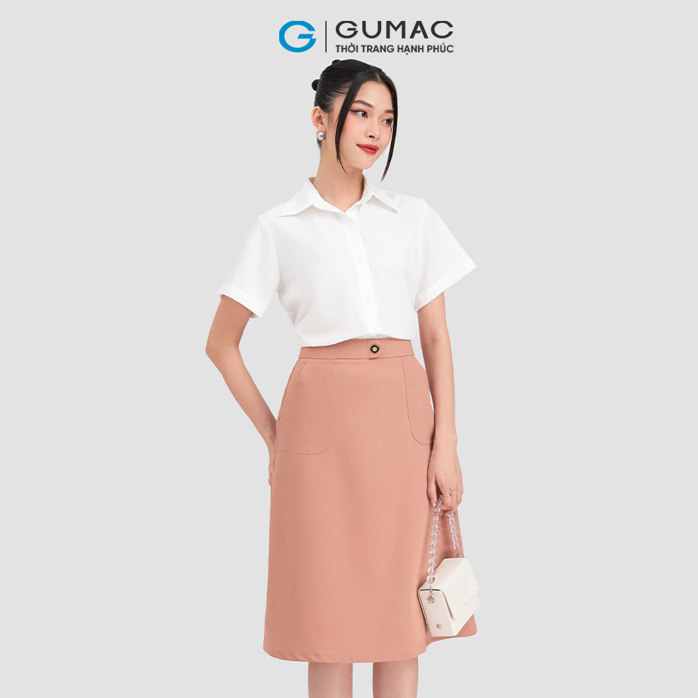 Chân váy A túi đắp GUMAC VD03014