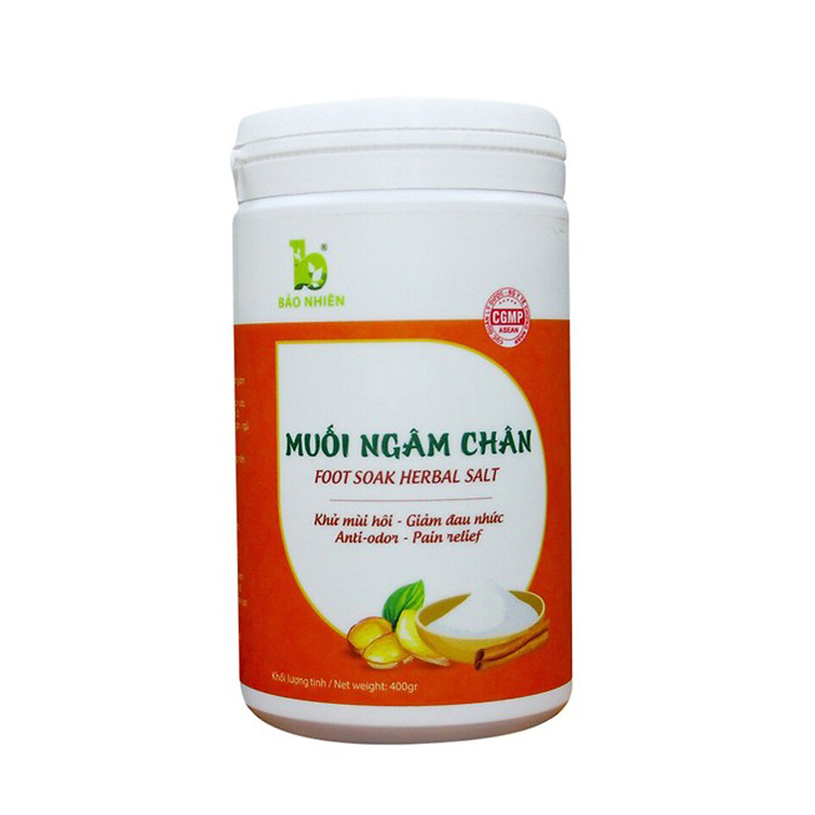 Muối Ngâm Chân Khử Mùi Hôi, Giảm Đau Nhức Bảo Nhiên Hộp 350gr