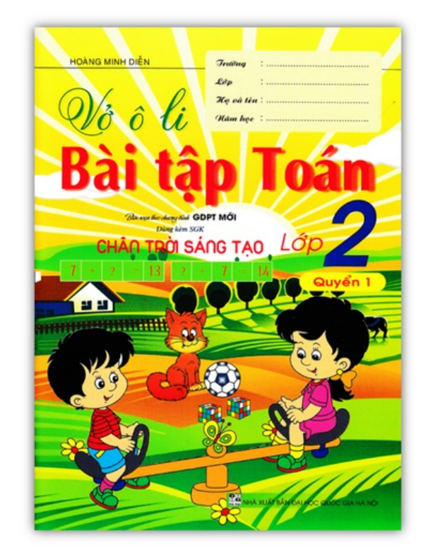 Sách - Vở Ô Li Bài Tập Toán Lớp 2 - Quyển 1