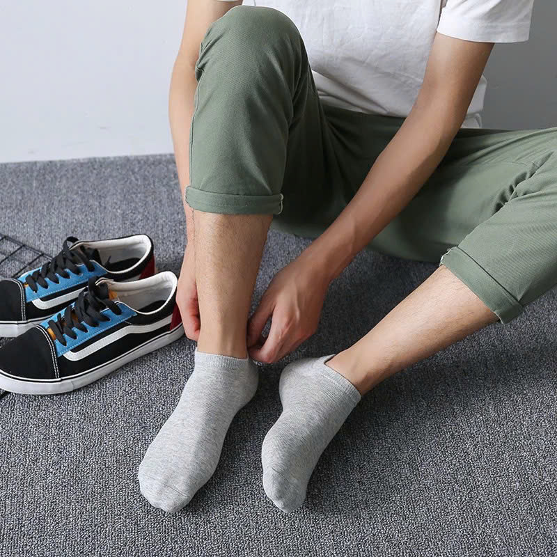 Combo 5 Đôi Tất / Vớ Chống Thối Chân - Hàng Cao Cấp Mềm - Mỏng - Êm chân - Kháng khuẩn - Khử mùi - Thấm hút mồ hôi - Chống hôi chân