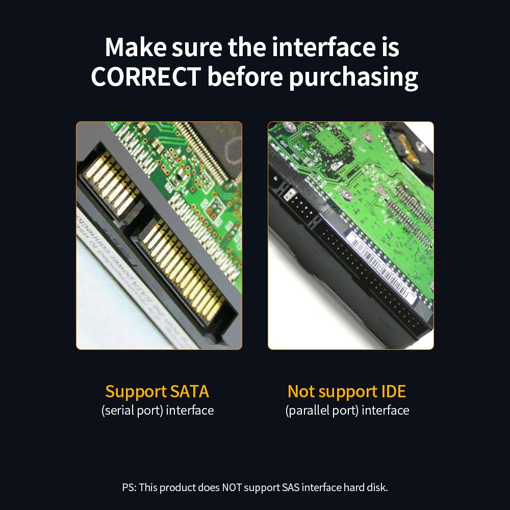 Cáp Type-C sang SATA cho SSD 2,5 ’’ SATA & HDD Bộ điều hợp SATA sang Type-C Bộ điều hợp ổ cứng bên ngoài Cáp hỗ trợ nối tiếp