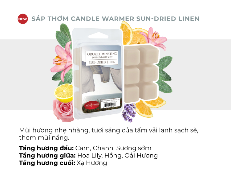 Sáp thơm Candle Warmer - Sun-Dried Line