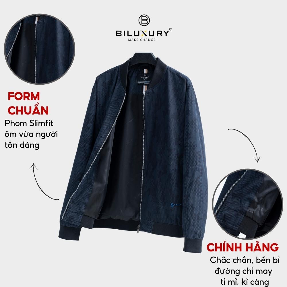 Áo khoác gió nam hai lớp Biluxury  phom suông nhẹ kiểu cách gọn gàng mang lại vẻ ngoài trẻ trung 6AG2H001TTT