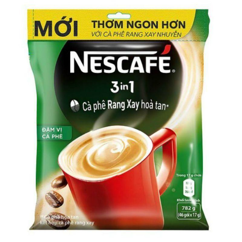 Cà Phê Nescafe 3In1 Đậm Vị Cà Phê Bịch 782G 17G x 46 Gói – 8934804028002