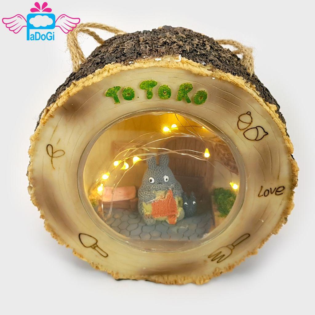 Ngôi Nhà Khúc Gỗ Totoro Có Đèn Led