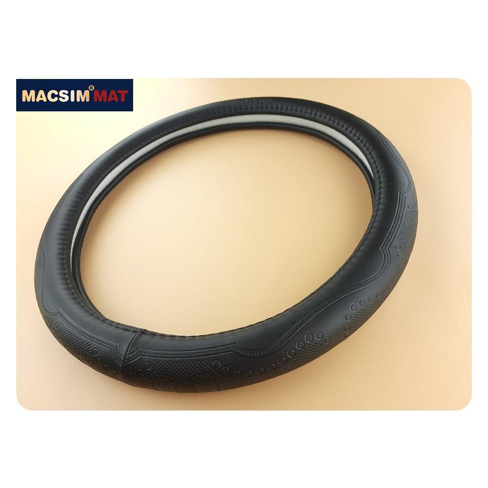 Bọc vô lăng cao cấp Macsim mã L611 chất liệu da thật - Khâu tay 100% size M màu be, mầu đen, mầu nâu