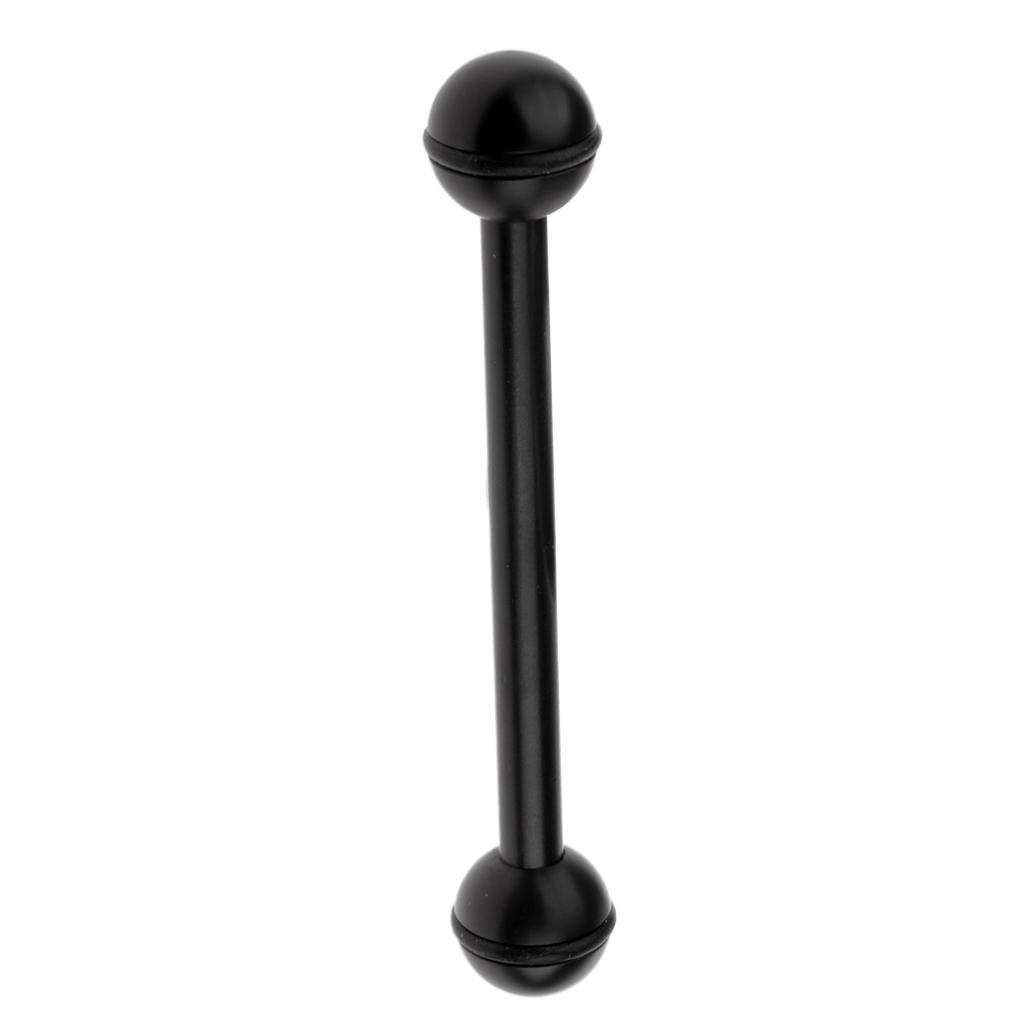 2 Pieces Durable Aluminum Alloy 6 inch Dual Ball Arm Adapter for Underwater Scuba Diving Diver Photography Camera Light