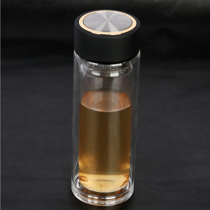 Bình thủy tinh giữ nhiệt 2 lớp 400ml 304SUS - Home and Garden