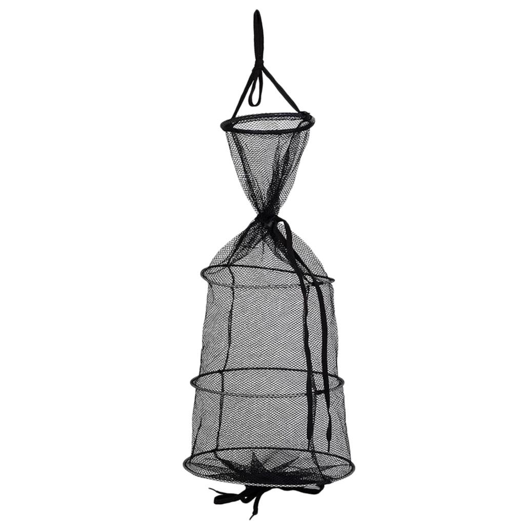 Folded Fishing Net Trap for Shrimp Carp Crayfish Crab Baits Mesh Trap