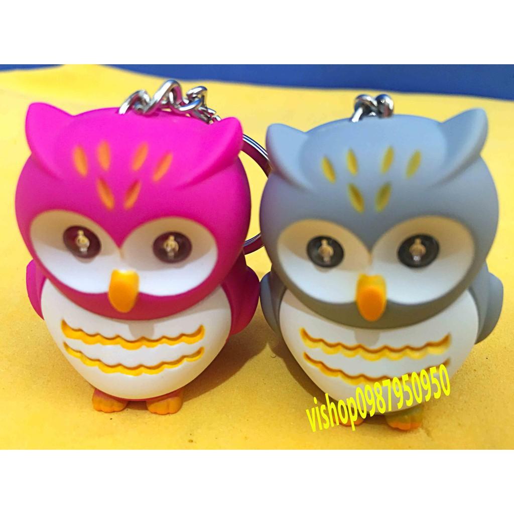 Móc khóa phát sáng chim cú mèo