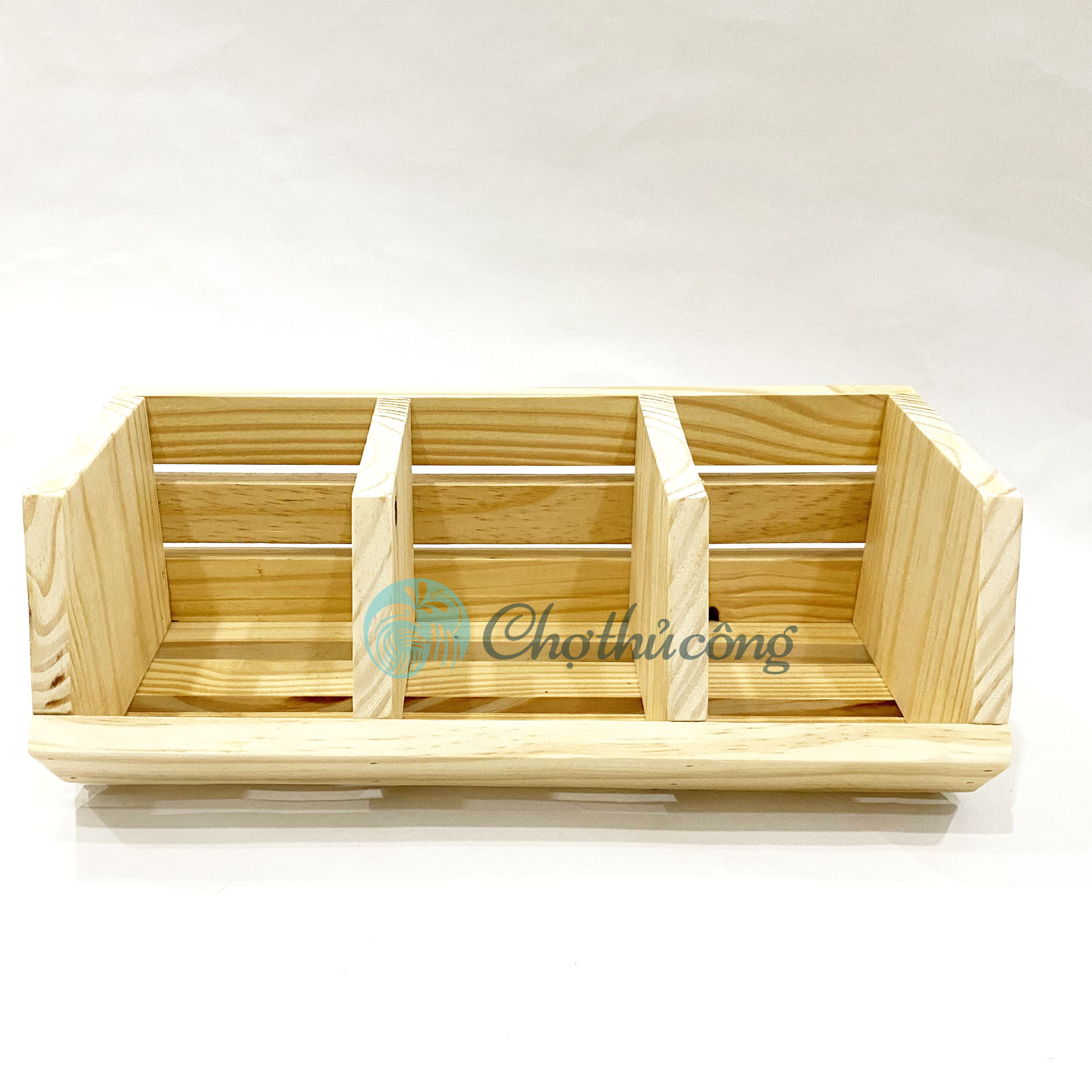 Thùng gỗ pallet làm hộp đựng trái cây, kệ đựng rau củ - giá để đồ nhà bếp, khay gỗ decor bằng gỗ thông tự nhiên