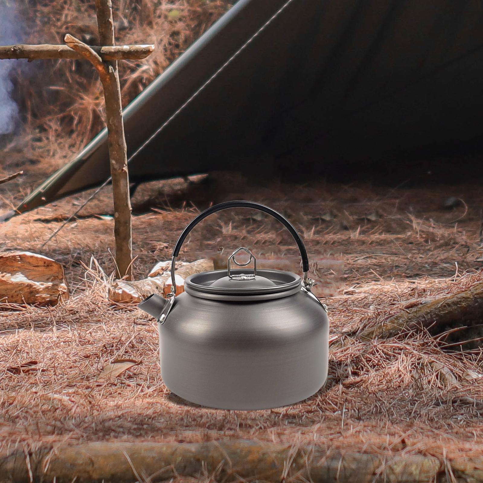 Camping Hot Water Kettle 0.8L Whistling Water Kettle Lightweight Mini Kettle