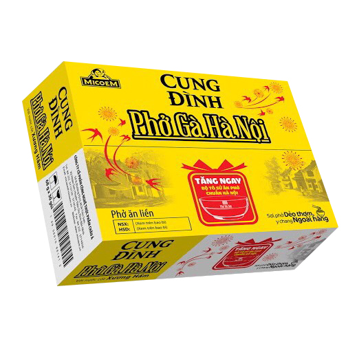 Thùng Phở Gà Hà Nội Micoem Cung Đình (30 Gói)