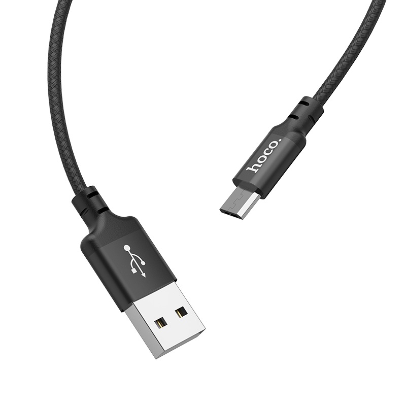 Cáp sạc nhanh Micro USB Hoco X14, dây sạc bọc dù chống đứt, chống rối, hỗ trợ truyền dữ liệu dành cho Samsung/Huawei/Xiaomi/Oppo/Sony, sạc nhanh 2A Max - Hàng chính hãng