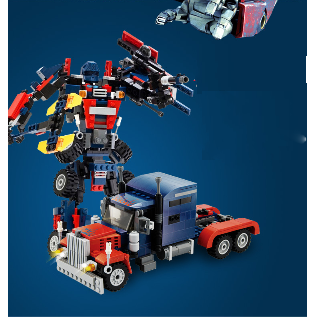 BỘ ĐỒ CHƠI XẾP HÌNH ROBOT NGƯỜI MÁY, Ô TÔ - Lắp Ráp Người Máy Biến Hình