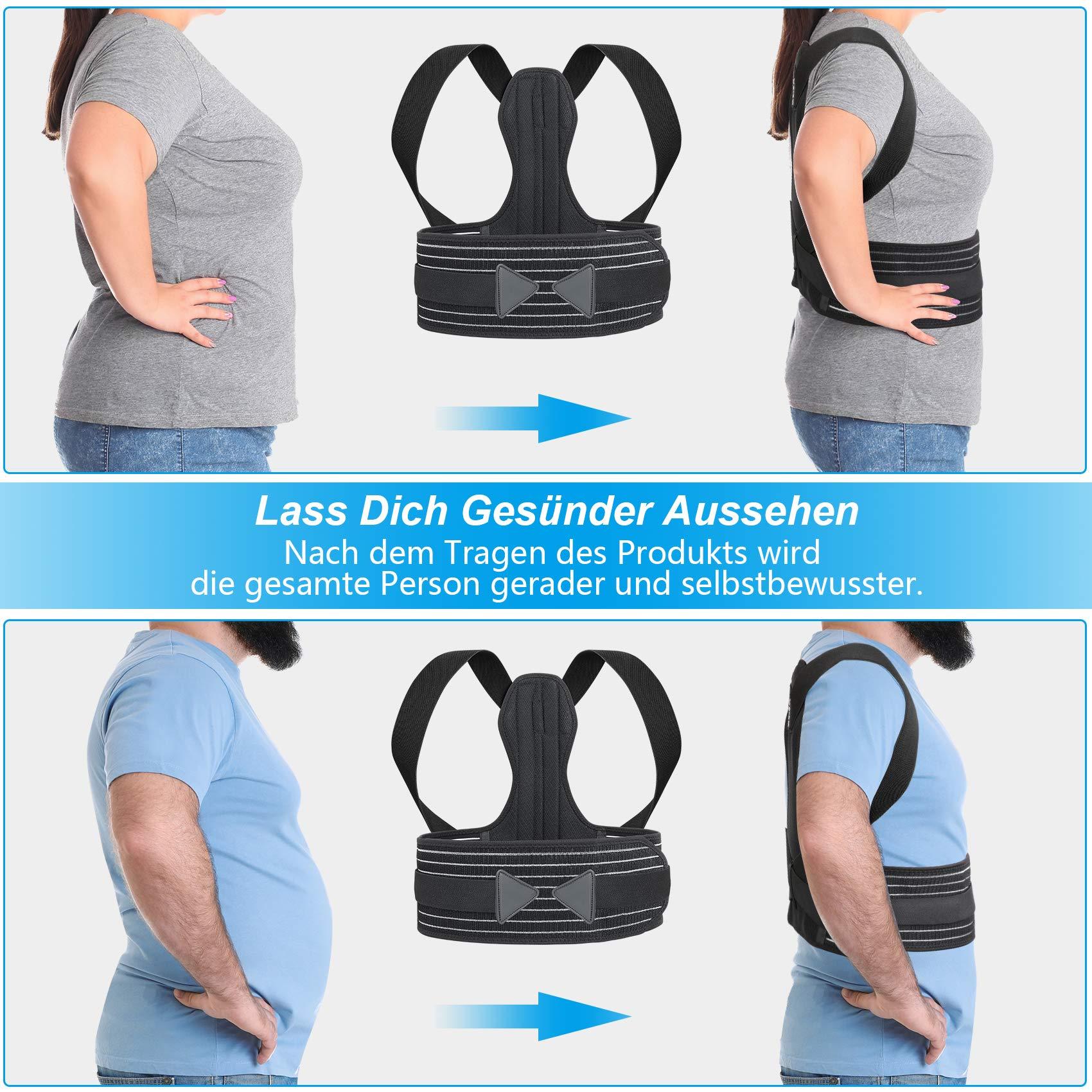 Quay lại thẳng với các thanh chống hỗ trợ Back Băng tư thế sửa chữa cho nam và nữ cải thiện tư thế và giảm đau từ vòng eo vai lưng