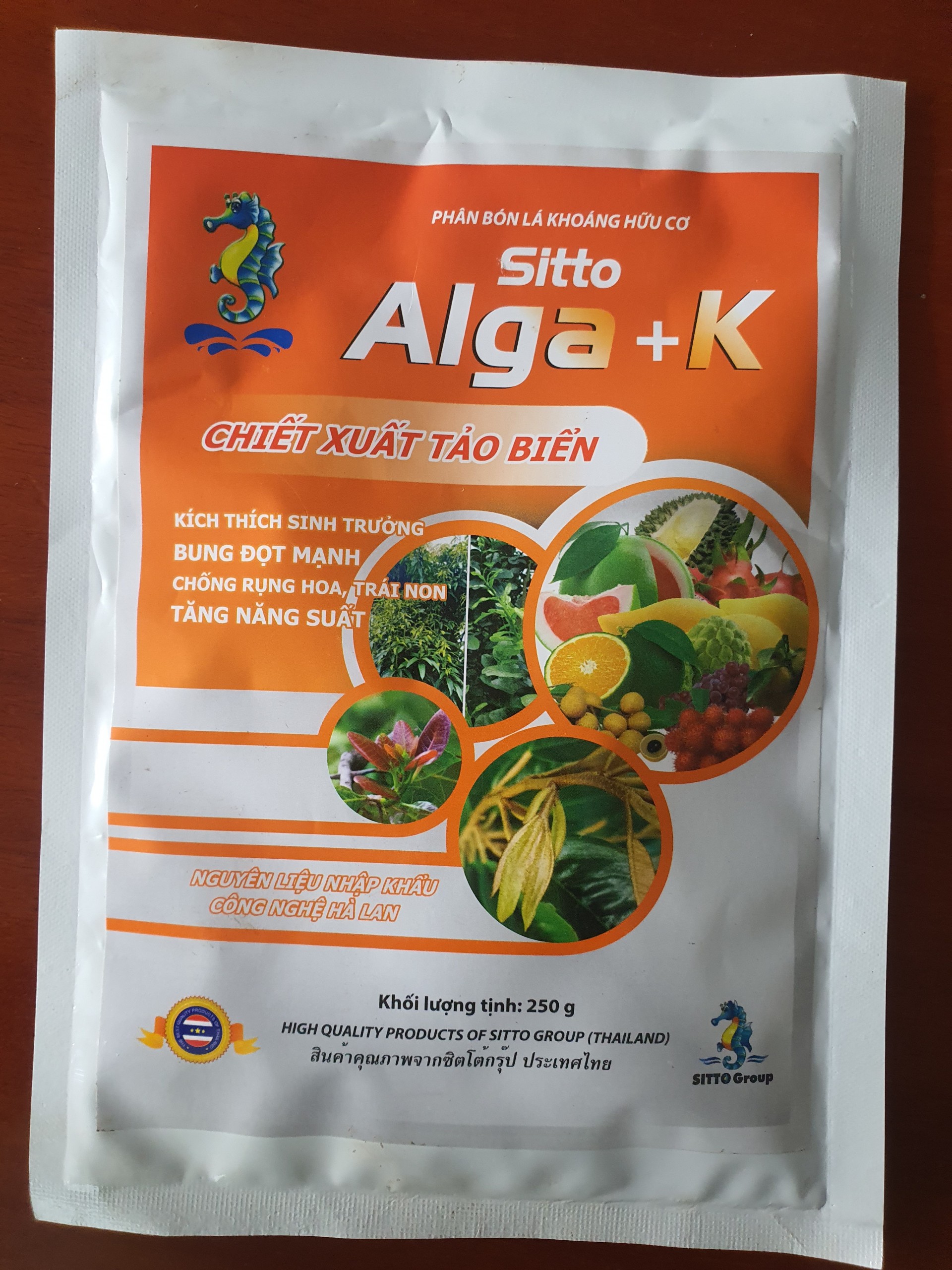 Kali rong biển, phục hồi cây nhanh, nuôi trái sáng đẹp mã Alga + K - gói 250g