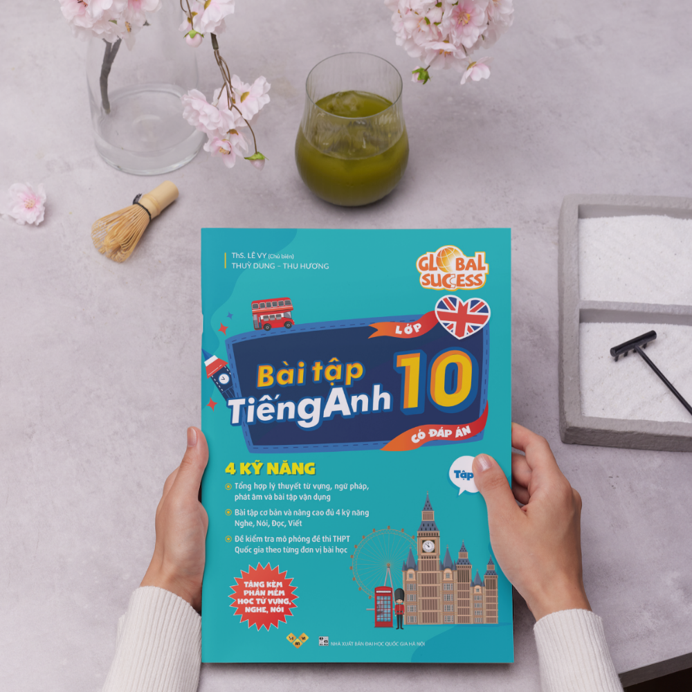 Global Success 10 Sách bài tập tiếng Anh lớp 10 mới Global Success 4 kỹ năng Tập 2 Tặng kèm sách đáp án ThS Lê Vy VivianBooks